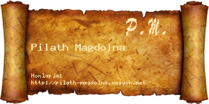 Pilath Magdolna névjegykártya